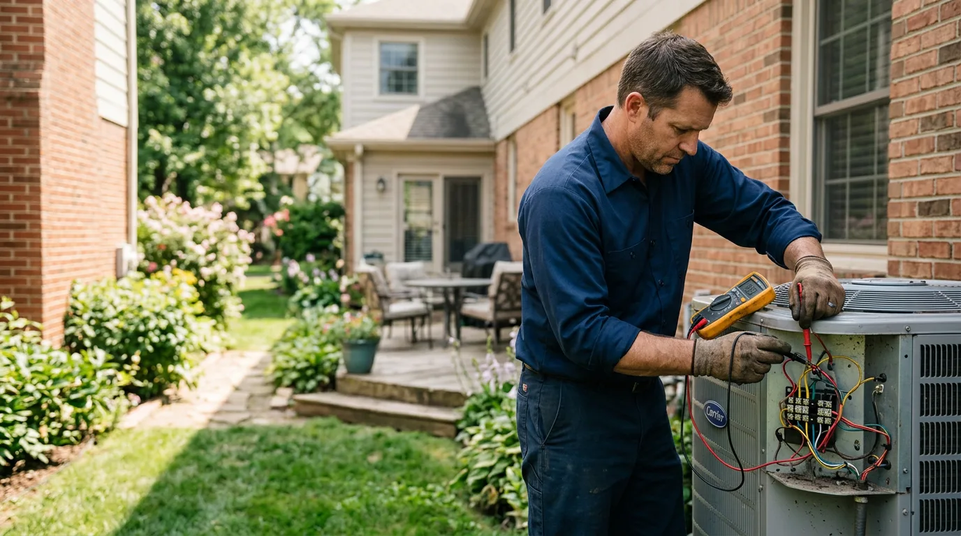 HVAC technician working near Mahanoy Plane, PA